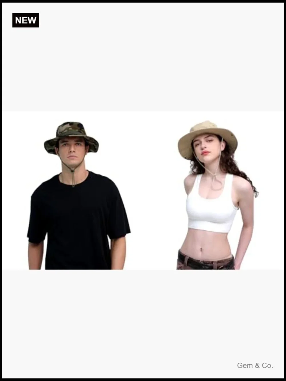 UPF 50+ Boonie Hat Sun Bucket Hat for Hiking Fishing